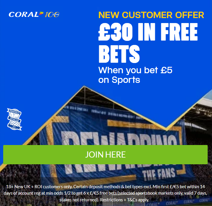 Coral Free Bet bonus UK