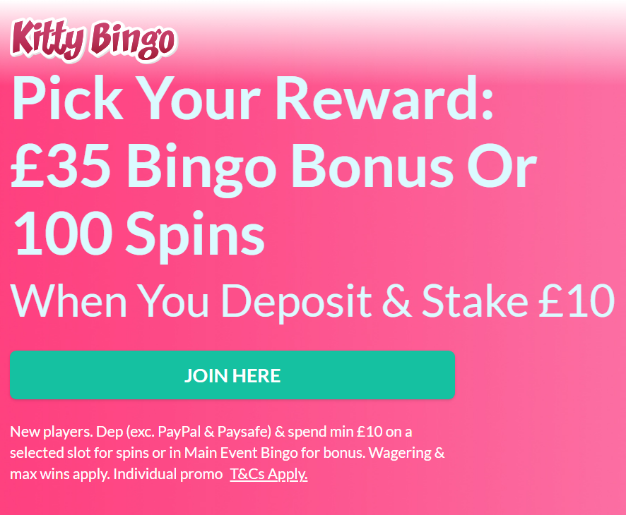 Kitty Bingo New Sign Up Bonus