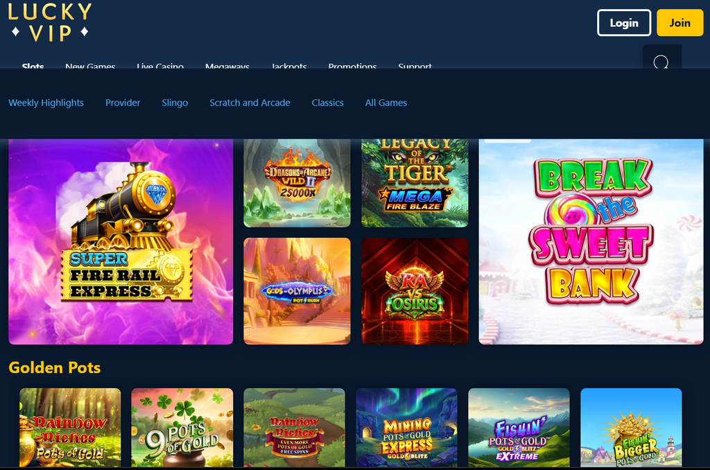 Lucky VIP Games and Slots