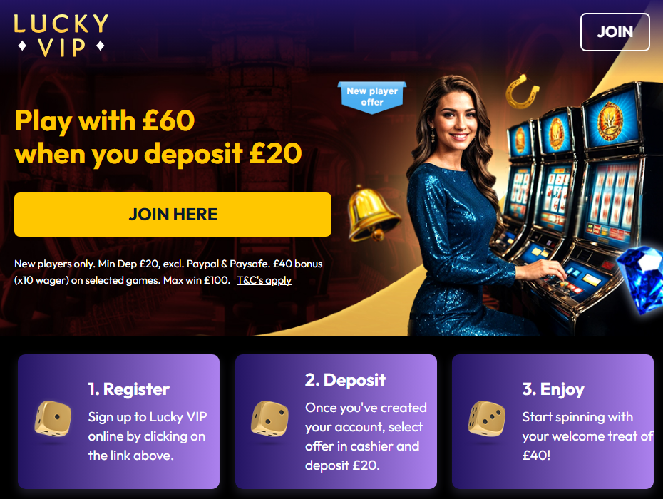 Lucky VIP Welcome Bonus UK