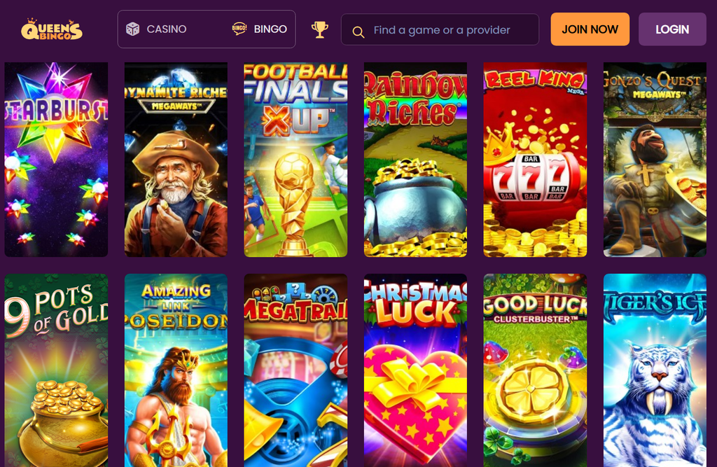 Queens Bingo casino games
