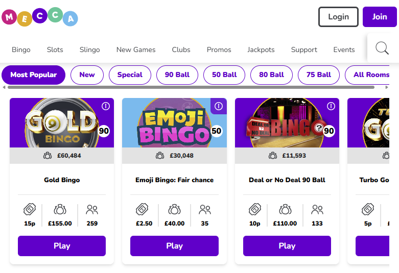 Top Bingo Sites in the UK - mecca bingo
