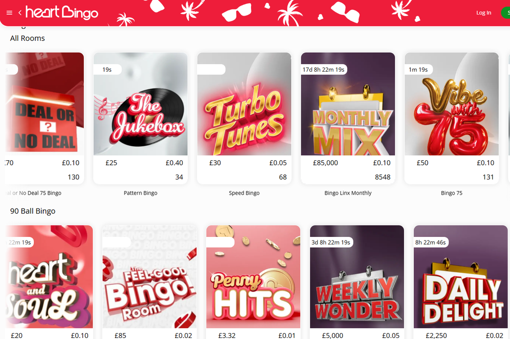 Top Live Bingo sites with chat and social community - Heart Bingo