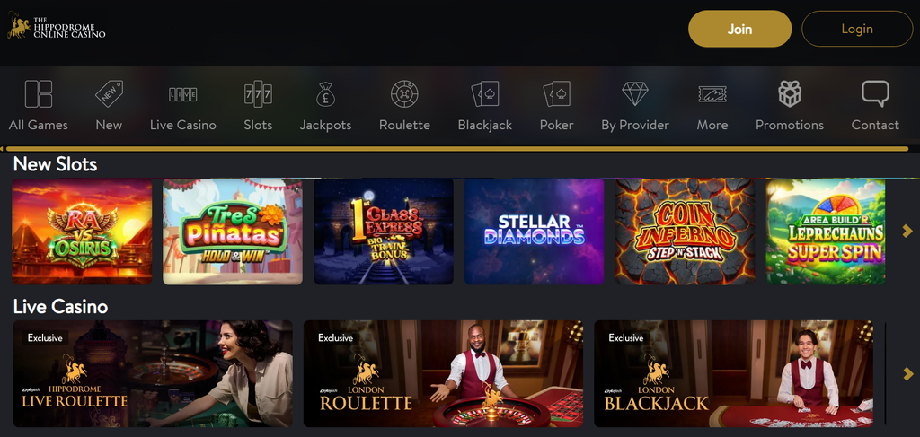 Top UK Casinos with best live casino - Hippodrome Casino