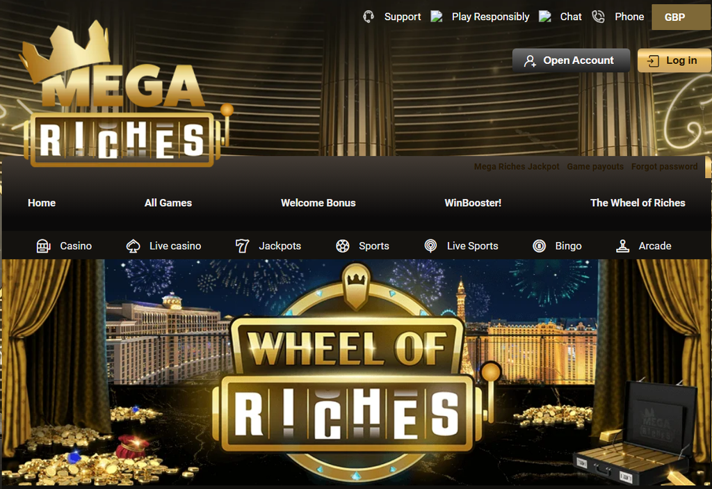 MegaRiches the wheel of riches